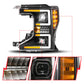 ANZO 20-22 Ford Super Duty (Halogen) Z-Series Full LED Proj Headlights SeqSig - Driver Side ONLY