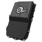 aFe 18-25 Jeep Wrangler JL V6 Transmission Pan - Black w/ Machined Fins