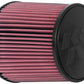 K&N Universal Clamp-On Air Filter 5in Flange ID x 8in Base OD x 6.625in Top OD x 8.625in Height