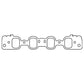 Cometic Ford 335 Series V8 .060in KF Intake Manifold Gasket Set - 4BBL Heads