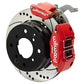 Wilwood 70-76 Porsche 914 Rear Powerlite Brake Kit Dilled & Slotted - Red