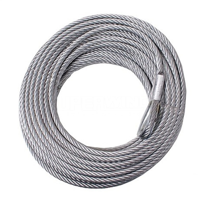 Superwinch Wire Winch Rope 29/64in Dia x 85ft for Talon 14/18K; Tiger Shark 18K
