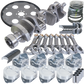 Eagle Chevy 350 1Pc 3.750in Crank 5.700in I-Beam Rods 4.040in Pistons 153 Tooth FP Balanced Assembly
