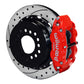 Wilwood Narrow Superlite 4R Rear Kit 12.88in Drilled Red G-Body W/ 2.62in Axle Offset