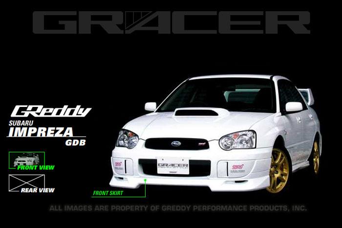 GReddy 04+ WRX & STi Fiberglass Front Lip Spoiler ** Must ask/call to order**