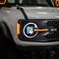 DV8 Offroad 2021-2025 Ford Bronco Black Headlights