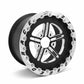 Race Star 63 Pro Forged 15x10 SBL Sportsman 5x4.75 BC / 3.00in. BS Wheel - Black Anodized/Machined