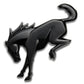 Ford Racing Bronco Rear Emblem - Matte Black