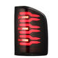AlphaRex 07-14 Chevrolet Silverado 1500/2500HD/3500HD Luxx-Series LED Tail Lights Black/Red
