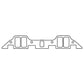 Cometic Chrysler B/RB .094in Fiber Intake Mani Gskt Set-1.229in x 2.310in Rectangle Port