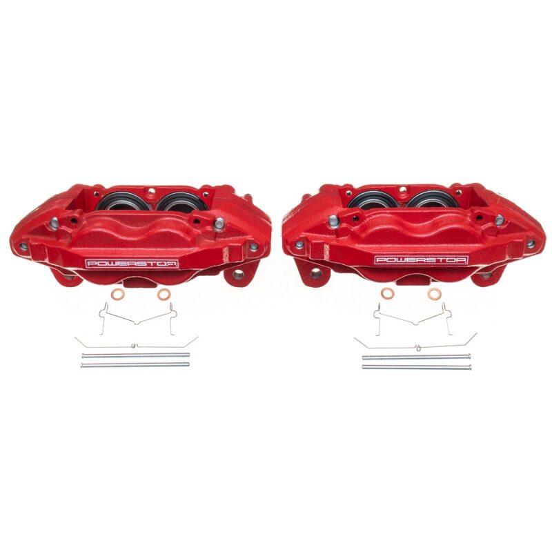 Power Stop 08-15 Toyota Sequoia Front Red Calipers w/o Brackets - Pair