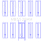 King Engine Bearings Mazda 626 F8/(Size +0.50mm) Main Bearing Set