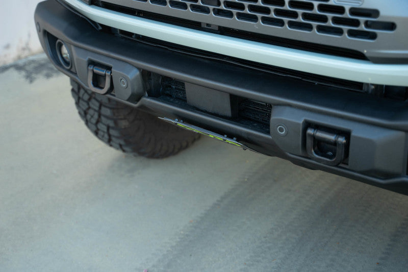 DV8 Offroad 2021 Ford Bronco | Capable Bumper Slanted Front License Plate Mount