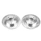Power Stop 93-97 Ford Probe Rear Evolution Drilled & Slotted Rotors - Pair