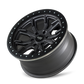 Dirty Life 9303 DT-1 17x9/5x127 BP/-38mm Offset/78.1mm Hub Matte Gunmetal Wheel - Beadlock