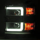 AlphaRex 15-19 Chevy Silverado 2500/3500 LUXX-Series Proj. Headlights Chrome w/Actv SeqSig & DRL