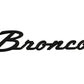 Ford Racing 21-24 Bronco Classic Script Fender Badge Kit - Gloss Black
