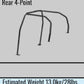 Cusco 88-91 Honda Civic (4th Gen EF3) 4-Point 4/5 Passenger Steel Safety21 Rollcage Kit - Black