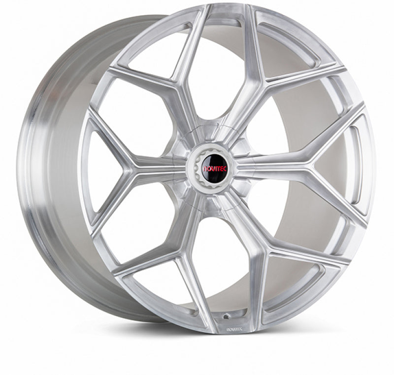 Vossen x Novitec NL4-5L 21x13 ET:57 Brushed - Gloss Clear Lamborghini Aventador Rear Wheel