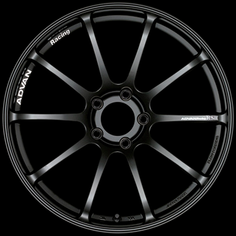 Advan RSII 17x7.5 / +48 Offset / 5-112 / 66.5mm Bore / Semi Gloss Black