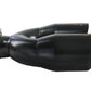 aFe Takeda 2.5in 304 Stainless Steel Clamp-on Exhaust Tip Passenger Side 2.5in Inlet 4inDual - Black