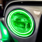 Oracle 97-06 Jeep Wrangler TJ Surface Mount LED Headlight Halo Kit - Green