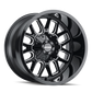 Mayhem 8107 Cogent 17x9 / 8x165.1 BP / -12mm Offset / mm Hub Gloss Black Milled Wheel