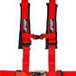 PRP 4.2 Harness with Latch / Link Lap Belt- Red