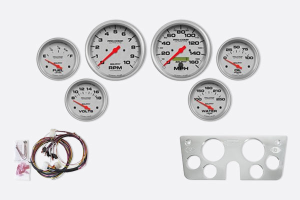 Autometer 67-72 Cheverolet Truck Direct Fit Dash Kit - ULTRA-LITE II