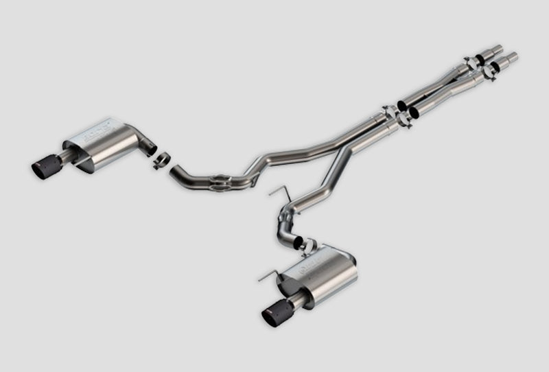 Borla 2024 Ford Mustang GT 5.0L V8 w/o Active Exhaust ATAK Cat-Back Exhaust System - Carbon Fiber