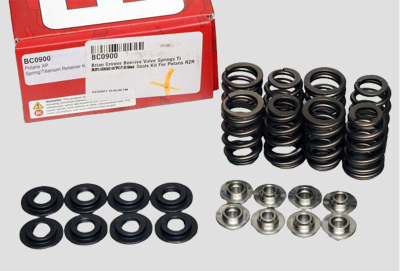 Brian Crower Polaris XP1000/XPTurbo/XP900 Beehive Spring/Steel Retainer Kit/Seat & Seal Kit