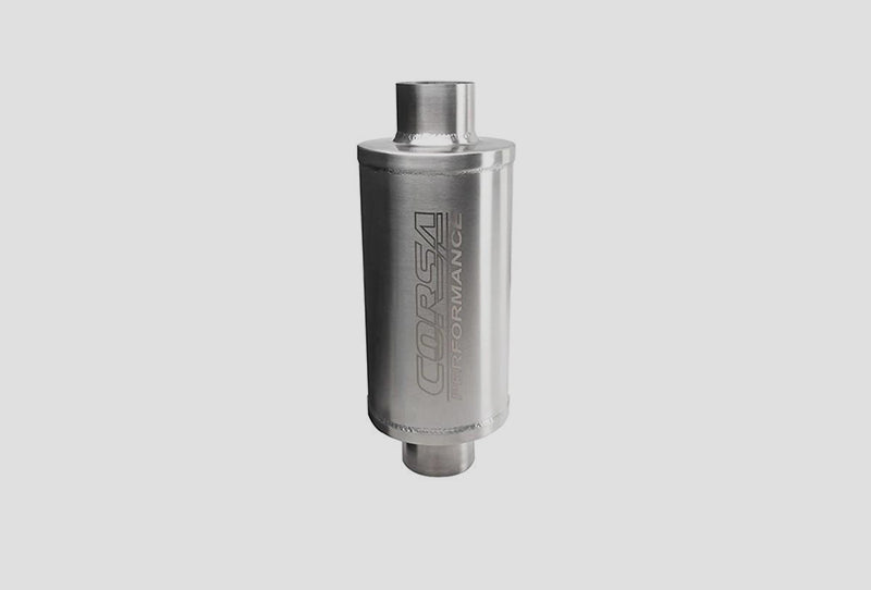 Corsa 304 Stainless Steel 2.50in I.D. Pro Series Packed Resonator (Weld In) (4-6DB) - Brushed