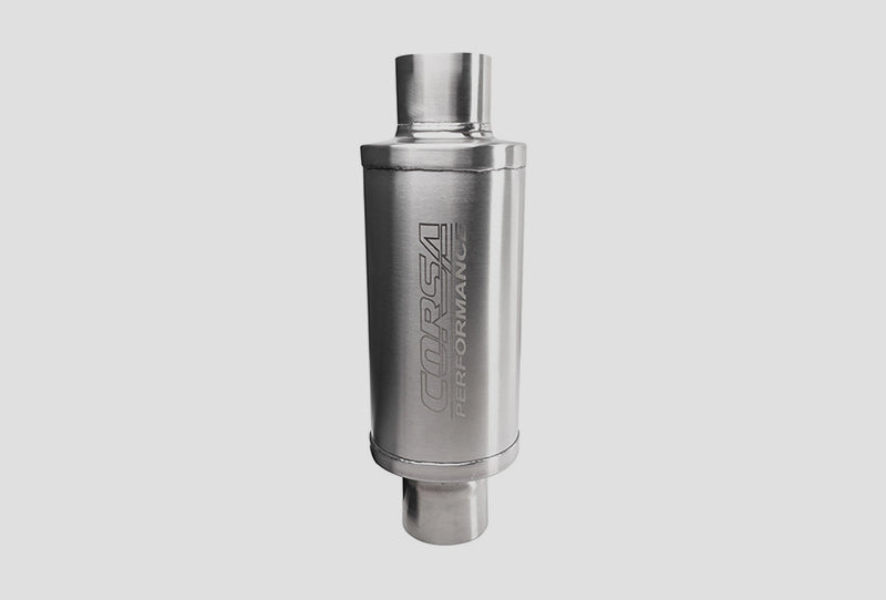 Corsa 304 Stainless Steel 2.50in Pro Series Packed Resonator (Slip Fit) (6-8DB) - Brushed