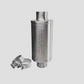 Corsa 304 Stainless Steel 2.75in Pro Series Packed Resonator (Slip Fit) (2-3DB) w/ 2 Clamps -Brushed