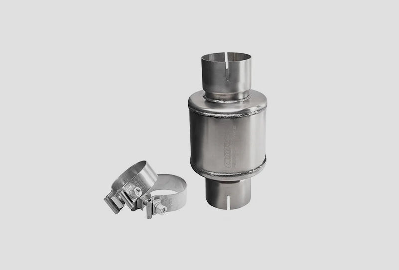 Corsa 304 Stainless Steel 3in Pro Series Packed Resonator (Slip Fit) (2-3DB) - Brushed