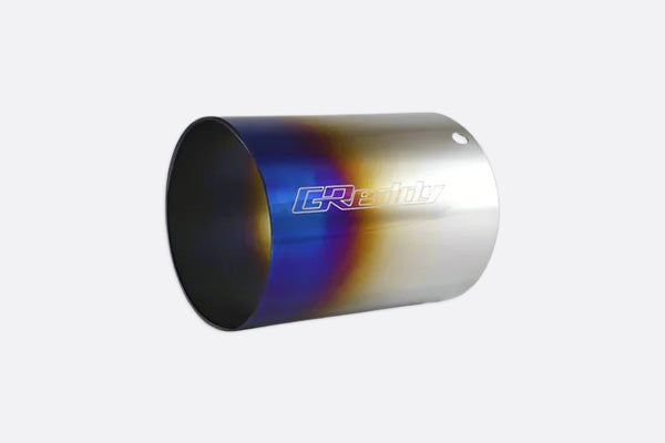 GReddy Titanium Trust PE-TR Tip L 110MM x 115MM - Titanium Burnt Finish