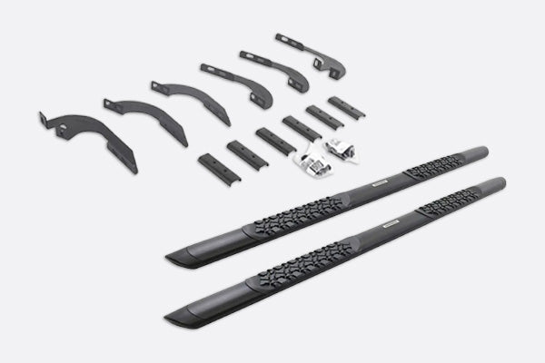 Go Rhino 2024 Toyota Tacoma V-Series V3 Side Step Kit (w/Brackets) - Tex. Blk