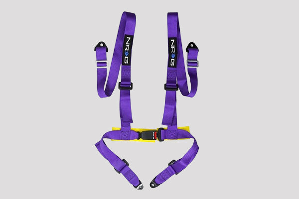 NRG 4 Point Seat Belt Harness / Buckle Lock- Purple
