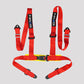 NRG 4 Point Seat Belt Harness / Buckle Lock- Red