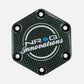 NRG Carbon Fiber w/ Green Texalium Fabrics Horn Delete Button Circular Logo Front/ Back