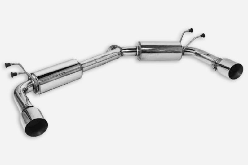 REMARK 19+ Mazda 3 Dual Burnt SS Single Wall Tips Axleback Exhaust (Muffler Version)