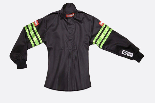 RaceQuip Green Trim SFI-1 JR. Jacket - KMedium