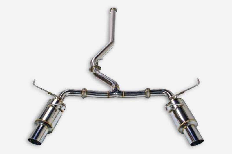 Remark 15-21 Subaru WRX/STI (VA) Cat-Back Dual Exhaust - R1-Spec Burnt Stainless (Non-Resonated)