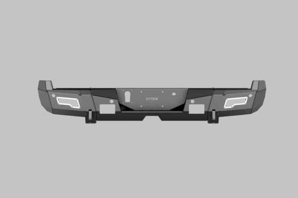 Road Armor 17-20 Ford F-250 iD Rear Bumper w/Center Section/Shackle/End Pods/Hyve/Accents - Raw