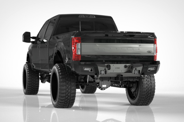 Road Armor 17-20 Ford F-250 iD Rear Bumper w/Center Section/Shackle/End Pods/Ring/Accents - Raw