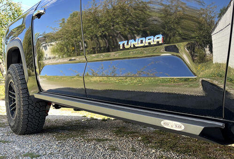 Rock Slide Engineering 22-24 Toyota Tundra Rock Sliders Passenger Side Black Pwdercoat Steel