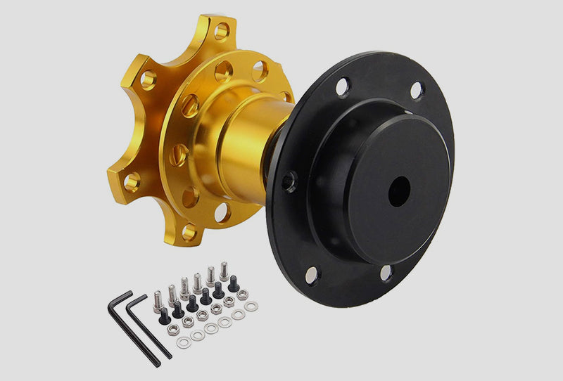 Sparco 6-Bolt Steering Wheel Quick Release - Gold