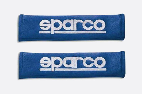 Sparco Belt Pad 2In Alcantara Blue