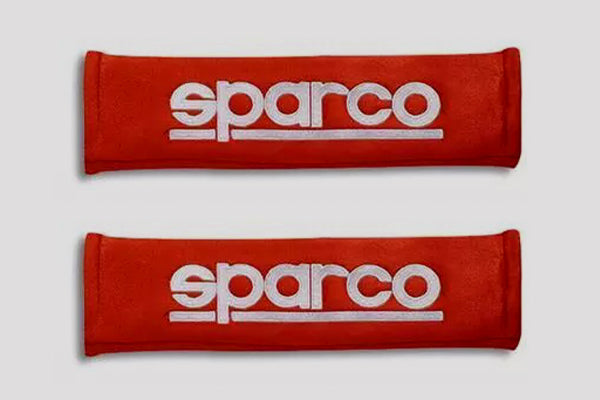 Sparco Belt Pad 2In Alcantara Red