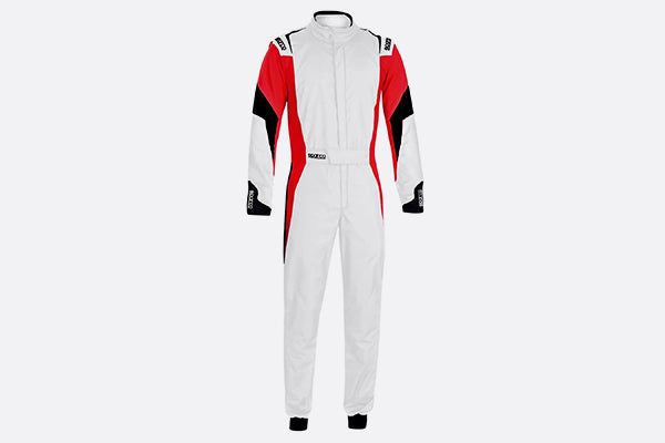 Sparco Suit Competition (Boot Cuff) 66 White/Red